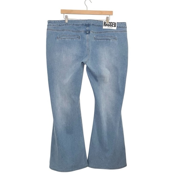 NWT The Ragged Priest Low Rider Bootcut Jean Flare Stretch Denim Light Blue 38 - Picture 6 of 16